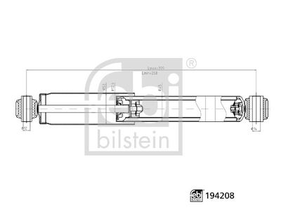 FEBI BILSTEIN 194208 Süspansiyon Sistemi Amortisör - FIAT SCUDO Panelvan/Van (270_, 272_) uyumlu
