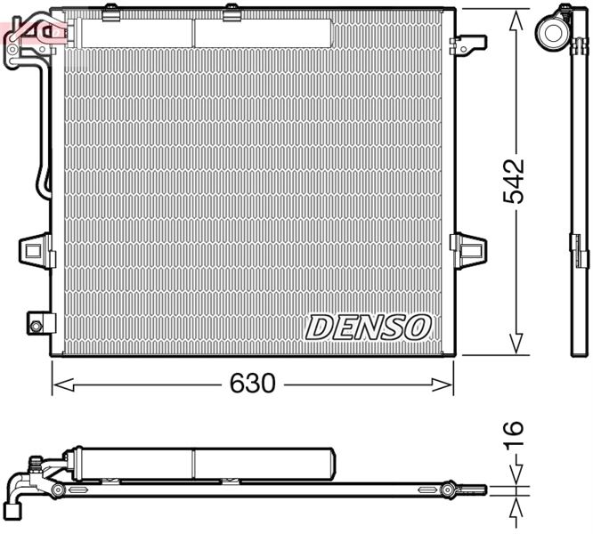 DENSO DCN17057 İklimlendirme Sistemi Klima Radyatörü - MERCEDES-BENZ R-SERISI (W251, V251) uyumlu