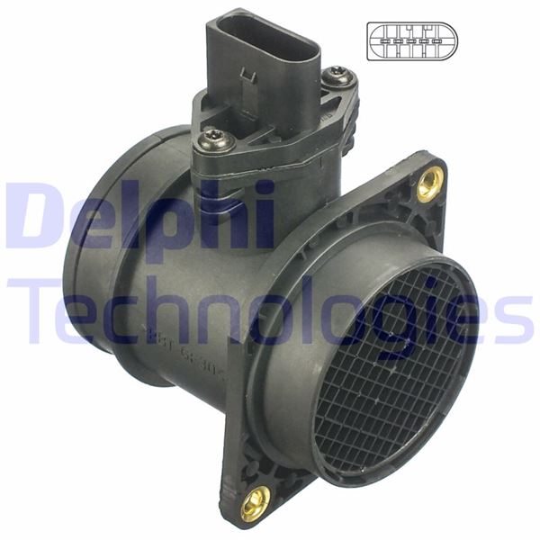 DELPHI AF10259-12B1 Motor Hava Kütle Ölçer (MAF Sensörü) - AUDI A6 C5 (4B2, 4B4) uyumlu