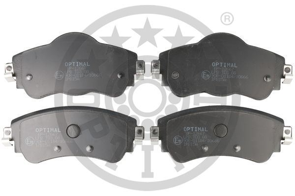 OPTIMAL BP-12667 Fren Sistemleri Fren Balatası - CITROËN C4 II (NC_) uyumlu
