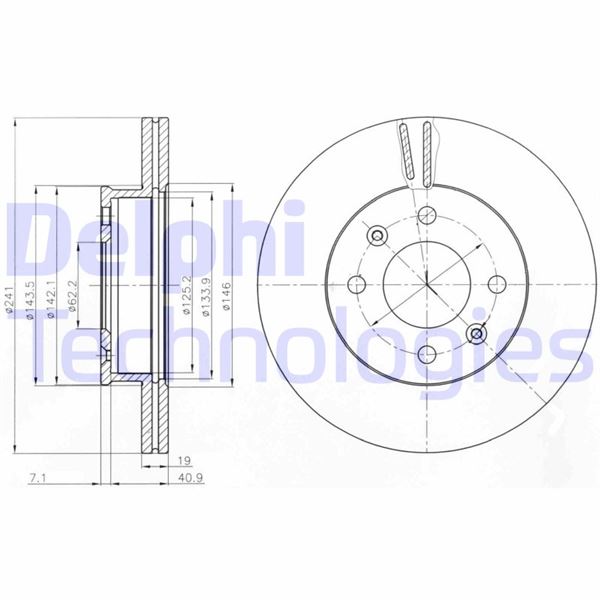 DELPHI BG4009 Fren Sistemleri Fren Diski - HYUNDAI GETZ (TB) uyumlu