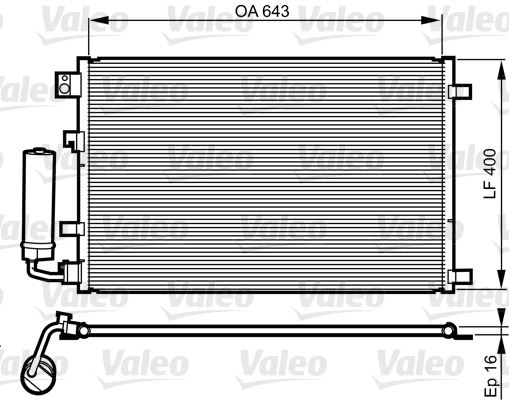 VALEO 814008 İklimlendirme Sistemi Klima Radyatörü - NISSAN QASHQAI I (J10, NJ10) uyumlu