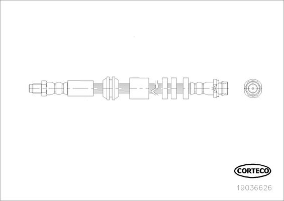 CORTECO 19036626 Fren Sistemleri Fren Hortumları - LAND ROVER FREELANDER 2 (L359) uyumlu