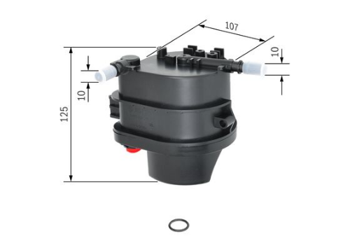 BOSCH 0 450 907 007 Yakıt Sistemi Yakıt Filtresi - FORD FIESTA VI (CB1, CCN) uyumlu