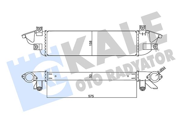KALE OTO RADYATÖR 355670 Motor Turbo Radyatörü - MITSUBISHI L200 / TRITON (KJ_, KK_, KL_) uyumlu