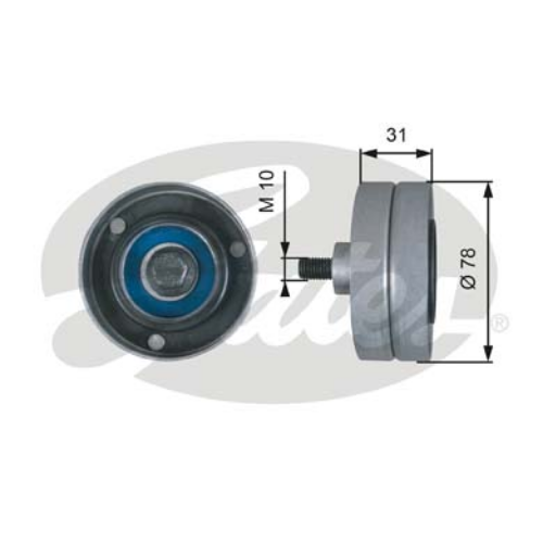GATES T36510 Motor Yönlendirme & Kılavuz Makarası
