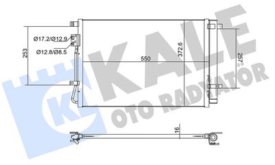 KALE OTO RADYATÖR 382730 İklimlendirme Sistemi Klima Radyatörü - HYUNDAI i20 III (BC3, BI3) uyumlu