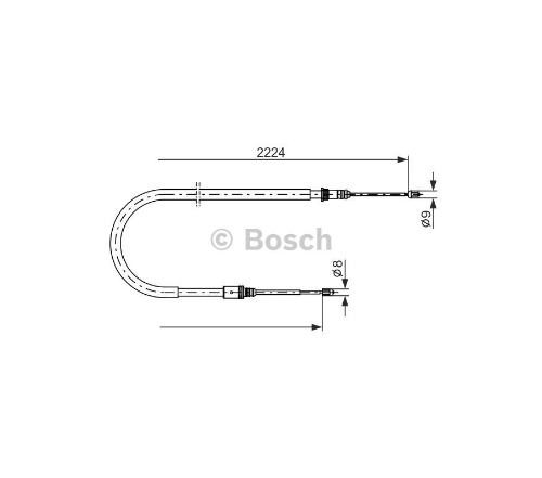BOSCH 1 987 482 303 Fren Sistemleri Kollar & Halatlar & Çekiler - RENAULT LAGUNA III (BT0/1) uyumlu