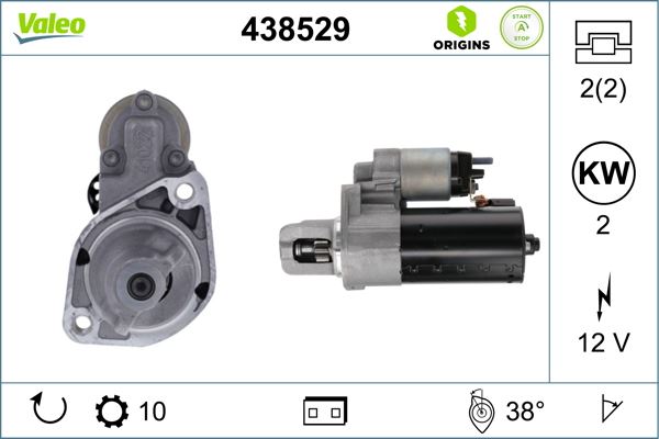 VALEO 438529 Elektrik Sistemi Marş Motoru - MERCEDES-BENZ S-SERISI (W221, V221) uyumlu