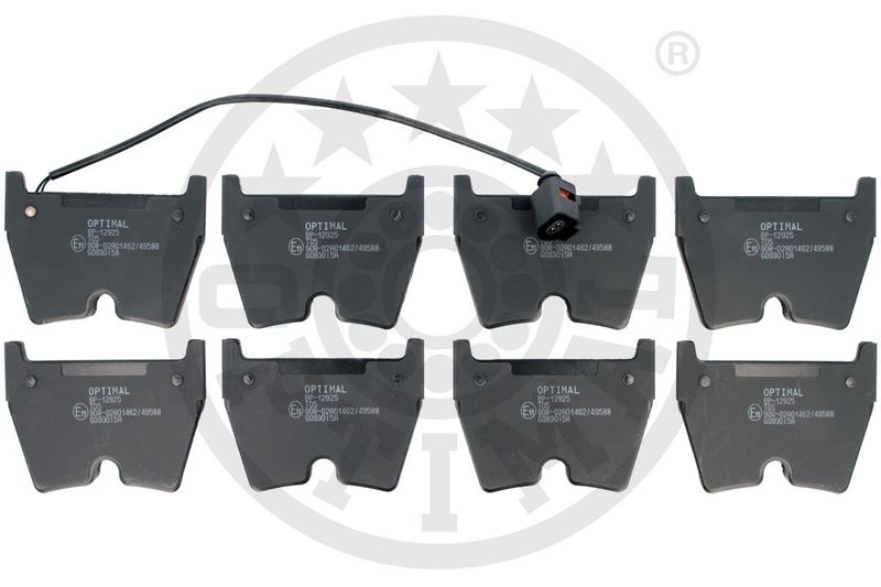 OPTIMAL BP-12925 Fren Sistemleri Fren Balatası - AUDI Q3 (8UB, 8UG) uyumlu