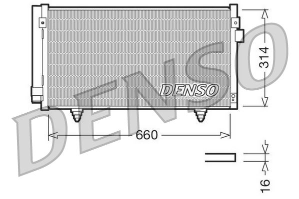DENSO DCN36003 İklimlendirme Sistemi Klima Radyatörü - SUBARU FORESTER (SH_) uyumlu