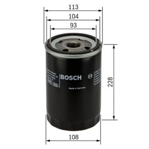 BOSCH F 026 407 048 Motor Yağ Filtresi - IVECO STRALIS II uyumlu