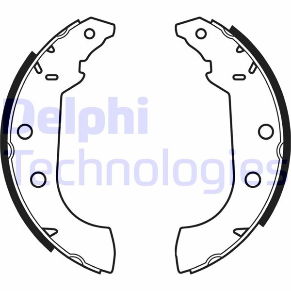 DELPHI LS1347 Fren Sistemleri Fren Pabucu - PEUGEOT 405 I (15B) uyumlu
