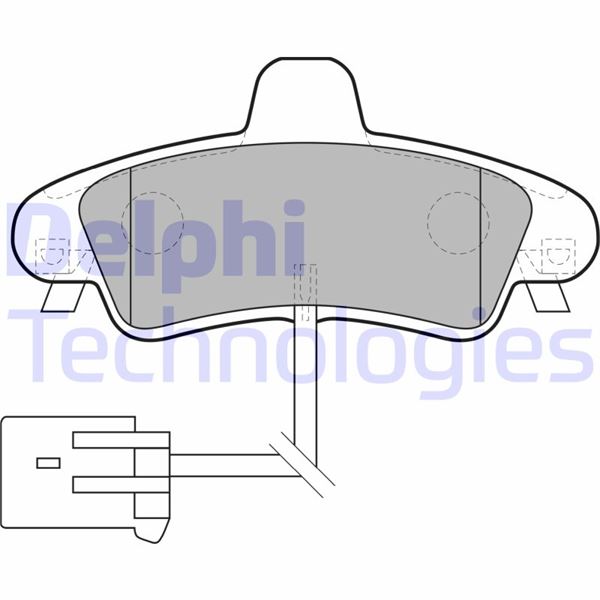 DELPHI LP1683 Fren Sistemleri Fren Balatası - FORD MONDEO II (BAP) uyumlu