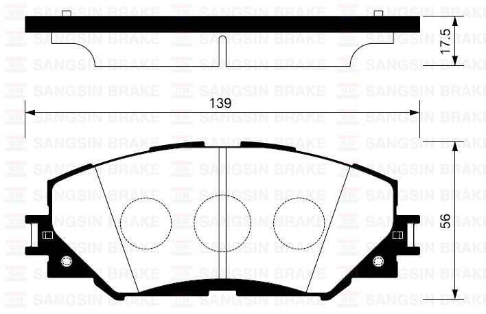 Fren Balatası - SANGSIN - SP2093 Ürün Görseli