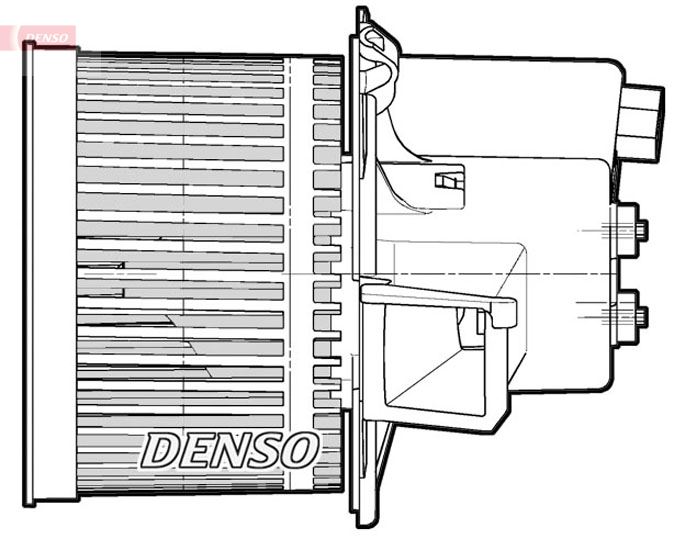 DENSO DEA09062 İklimlendirme Sistemi Fan Parçaları - FIAT PANDA (169_) uyumlu