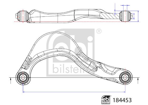 FEBI BILSTEIN 184453 Süspansiyon Sistemi Bugi Kolu - VOLVO V60 I (155) uyumlu