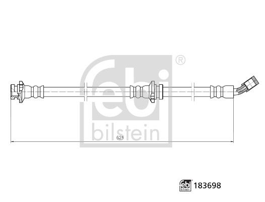 FEBI BILSTEIN 183698 Fren Sistemleri Fren Hortumları - NISSAN QASHQAI II (J11, J11_) uyumlu
