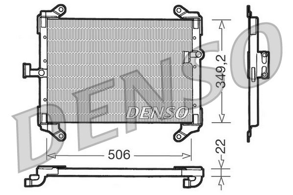 DENSO DCN09050 İklimlendirme Sistemi Klima Radyatörü - FIAT DUCATO Panelvan/Van (290_) uyumlu