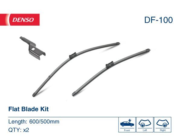 DENSO DF-100 Kaporta & Gövde Parçaları Cam Silecek Mekanizması - RENAULT TWINGO II (CN0_) uyumlu
