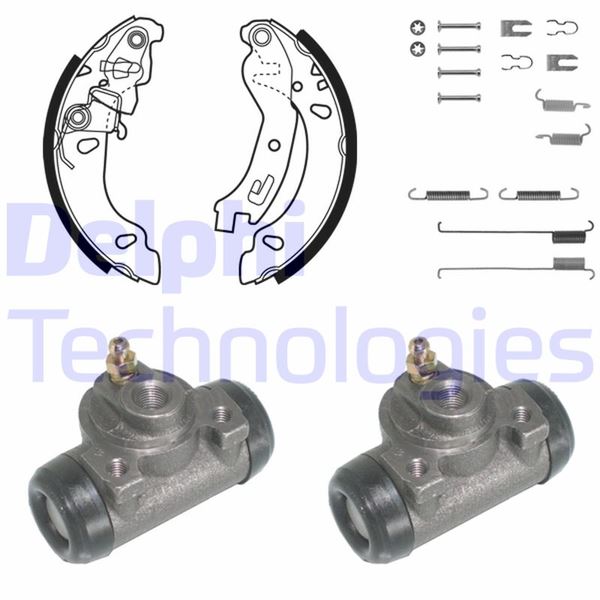 DELPHI KP1090 Fren Sistemleri Fren Pabucu - FIAT PANDA (169_) uyumlu
