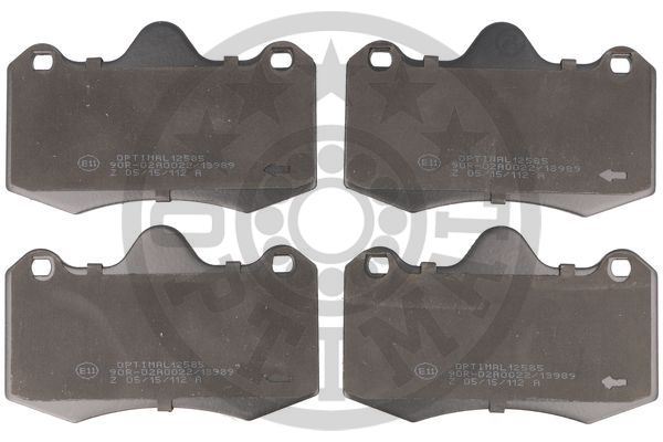 OPTIMAL BP-12585 Fren Sistemleri Fren Balatası - SEAT IBIZA IV (6J5, 6P1) uyumlu