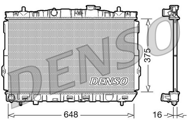 DENSO DRM41001 Soğutma Sistemi Su Soğutucu & Parçaları - HYUNDAI LANTRA II (J-2) uyumlu
