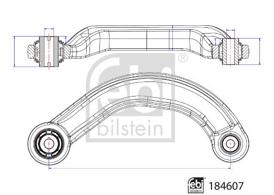 FEBI BILSTEIN 184607 Süspansiyon Sistemi Bugi Kolu - FORD MONDEO V Hatchback (CE) uyumlu