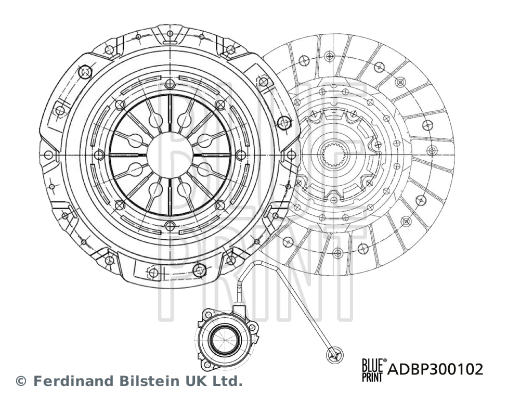 BLUE PRINT ADBP300102 Debriyaj Sistemi Debriyaj Seti - FIAT CROMA (194_) uyumlu
