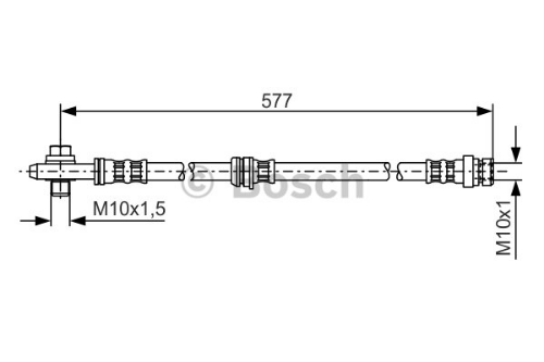 BOSCH 1 987 476 282 Fren Sistemleri Fren Hortumları - SEAT LEON (1P1) uyumlu