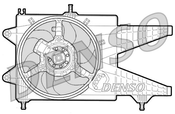 DENSO DER09041 Soğutma Sistemi Fan - FIAT PUNTO (188_) uyumlu