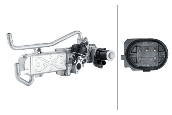 HELLA 6NU 358 167-011 Motor EGR Parçaları - SEAT IBIZA IV SC (6J1, 6P5) uyumlu