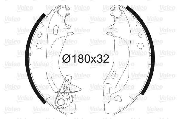VALEO 562453 Fren Sistemleri Fren Pabucu - PEUGEOT 205 I (741A/C) uyumlu