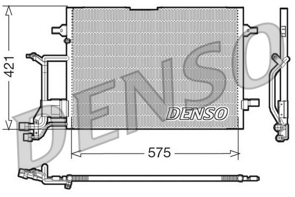 DENSO DCN32016 İklimlendirme Sistemi Klima Radyatörü - VW PASSAT B3/B4 Variant (3A5, 35I) uyumlu