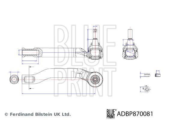 BLUE PRINT ADBP870081 Direksiyon Sistemi Mafsal - NISSAN NOTE (E12) uyumlu