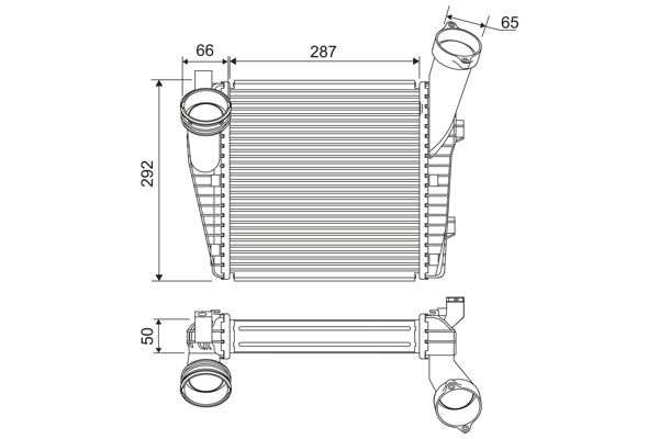 VALEO 818815 Motor Turbo Radyatörü - VW TOUAREG (7P5, 7P6) uyumlu