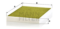 MANN-FILTER FP 31 003 İklimlendirme Sistemi Polen Filtresi - AUDI Q7 (4MB, 4MG, 4MQ) uyumlu