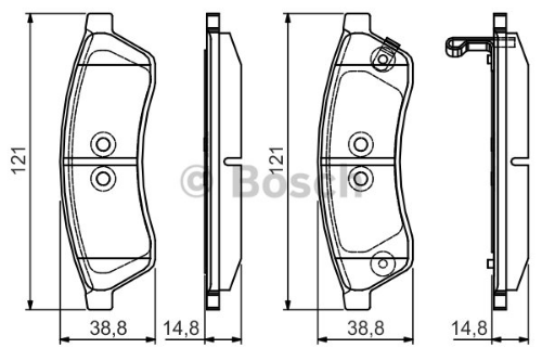 BOSCH 0 986 495 168 Fren Sistemleri Fren Balatası - CHEVROLET EPICA (KL1_) uyumlu