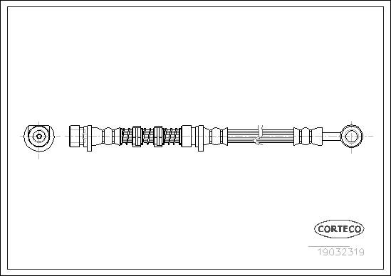 CORTECO 19032319 Fren Sistemleri Fren Hortumları - LAND ROVER FREELANDER I (L314) uyumlu