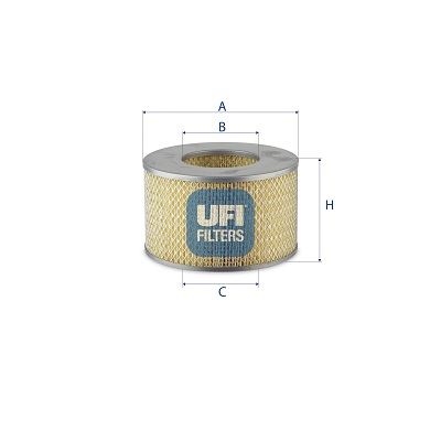 UFI 27.097.00 Motor Hava Filtresi - TOYOTA LAND CRUISER PRADO (_J15_) uyumlu