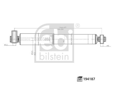 FEBI BILSTEIN 194187 Süspansiyon Sistemi Amortisör - FORD TRANSIT Panelvan/Van (FA_ _) uyumlu