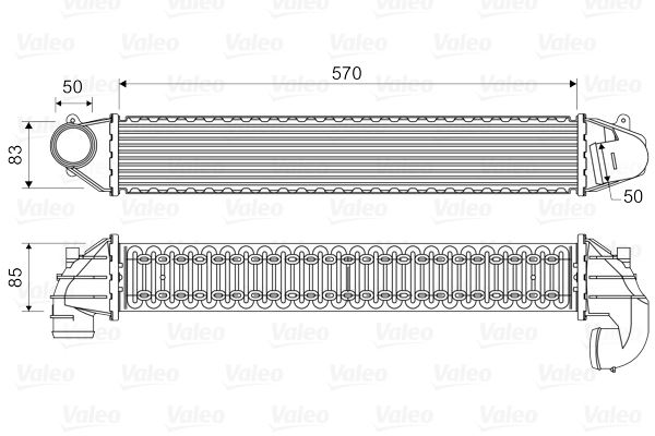 VALEO 817936 Motor Turbo Radyatörü - VW SHARAN (7M8, 7M9, 7M6) uyumlu
