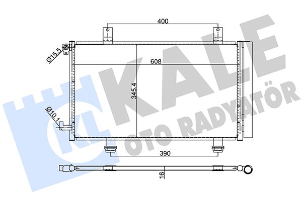 KALE OTO RADYATÖR 393900 İklimlendirme Sistemi Klima Radyatörü - SUZUKI SX4 Sedan (GY, RW) uyumlu