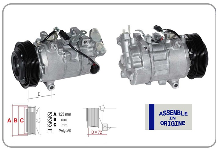 Klima Kompresörü - GUARNITAUTO - 51333 Ürün Görseli