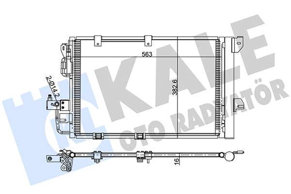 KALE OTO RADYATÖR 381900 İklimlendirme Sistemi Klima Radyatörü - OPEL ASTRA G Hatchback (T98) uyumlu