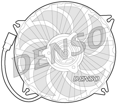 DENSO DER07007 Soğutma Sistemi Fan - CITROËN C8 (EA_, EB_) uyumlu