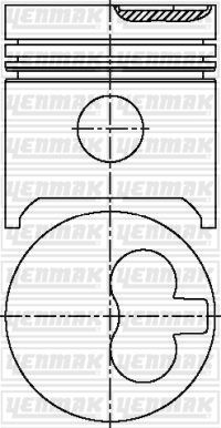 YENMAK 31-03893-000 Motor Piston Seti - FORD GRANADA II (GU) uyumlu