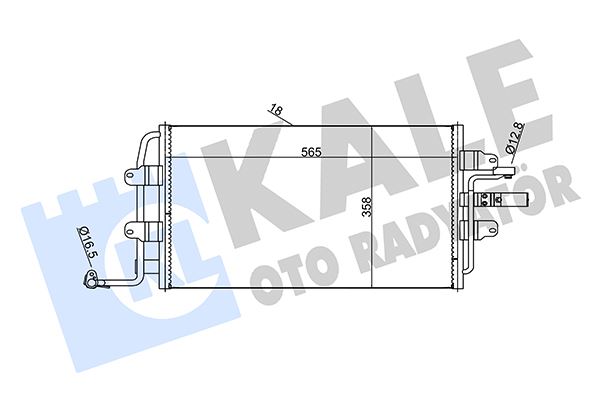 KALE OTO RADYATÖR 376400 Diğer Diğer Donanım & Parçalar - VW NEW BEETLE (9C1, 1C1) uyumlu