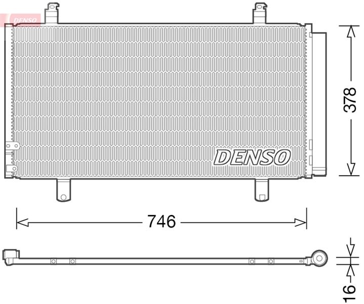 DENSO DCN50048 İklimlendirme Sistemi Klima Radyatörü - TOYOTA CAMRY Sedan (_V5_) uyumlu