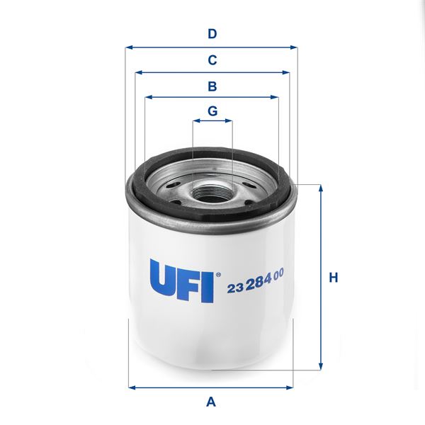 UFI 23.284.00 Motor Yağ Filtresi - FERRARI 456 GT/GTA uyumlu